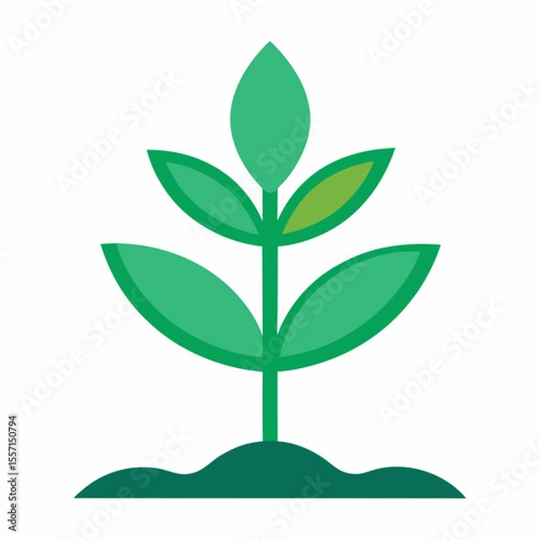 Fototapeta Garden Plant Icon Set | Generative AI Vector & Linocut Silhouette Design