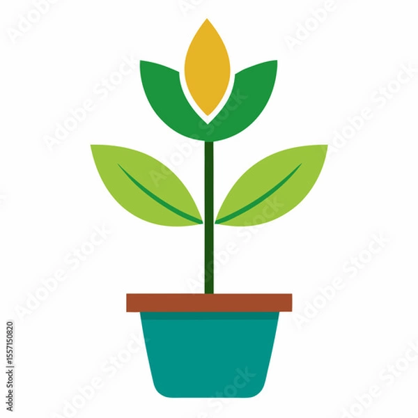 Fototapeta Garden Plant Icon Set | Generative AI Vector & Linocut Silhouette Design