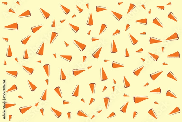 Obraz Cheesecake, cake, coffee, Latte, dessert flowing seamless background texture, New Year festival, celebration, gift, present box paper, backdrop, food and beverage background element