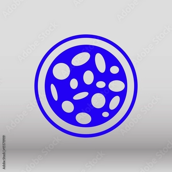 Fototapeta pizza icon stock vector illustration