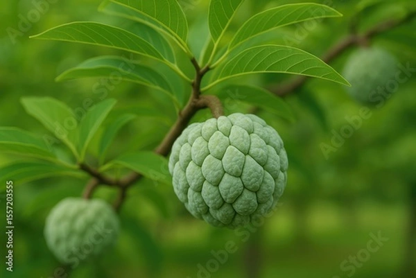 Fototapeta Creamy Custard Apple Delight