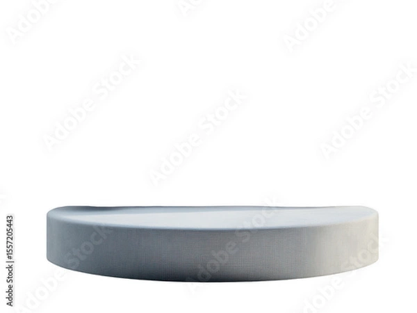 Fototapeta Modern round surface display transparent background cutout png minimalist design studio environment creative concept