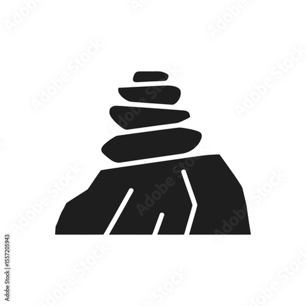 Obraz Stacked Rocks Icon
