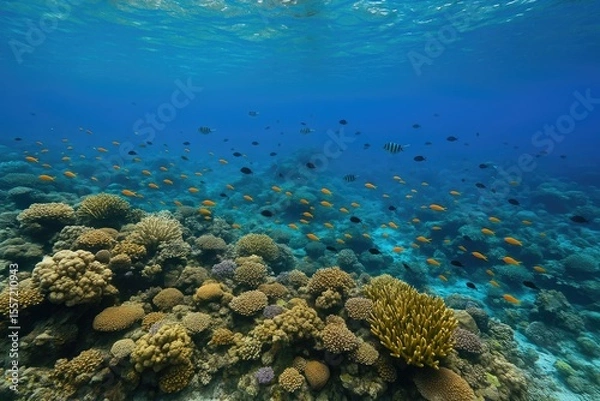 Fototapeta Underwater Ecosystem of Coral Reefs