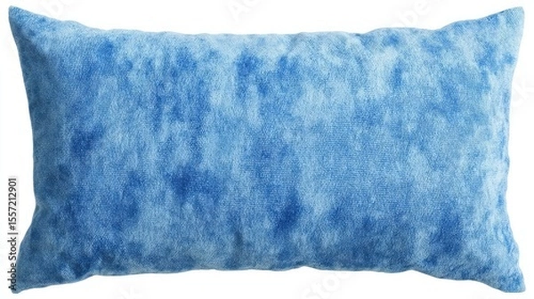 Fototapeta Fluffy azure cloud pillow evokes serene daydreaming, perfect for Hygge meditation or serene Uzbek Chilla relaxation sessions