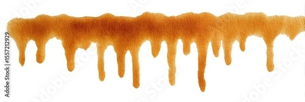 Fototapeta Golden honey cascades gracefully, evoking sweet Rosh Hashanah rituals and ancient apiculture, a visual symphony of sticky delight