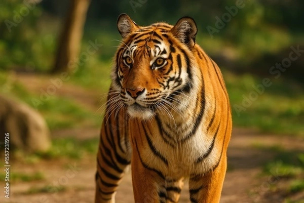 Obraz Stunning tiger exploring its surroundings