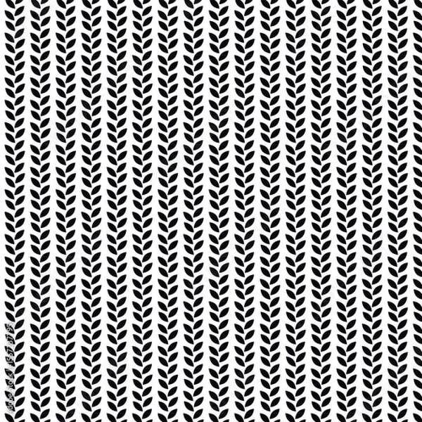 Fototapeta Simple Monochrome Repeat Pattern for Textile or Wallpaper.