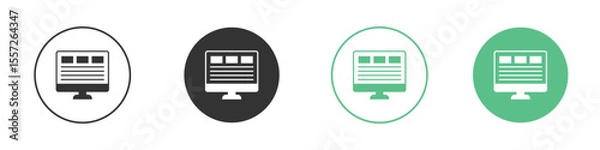 Fototapeta Web appsS icon Vector simple flat graphic illustration.