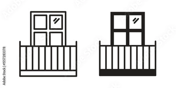 Fototapeta Balcony icon