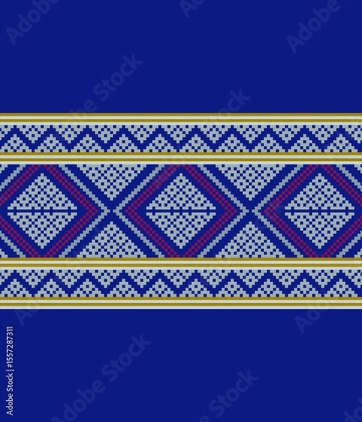 Obraz Illustration for Detailed Textile Print Vector