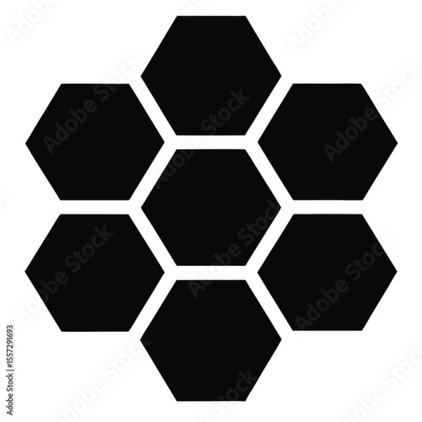 Obraz abstract background with hexagons