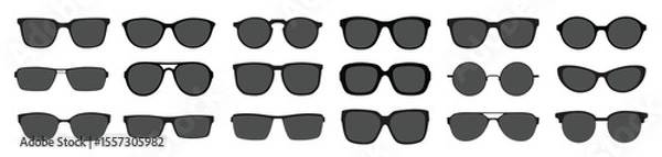 Fototapeta Glasses collection icon,symbol and vector.