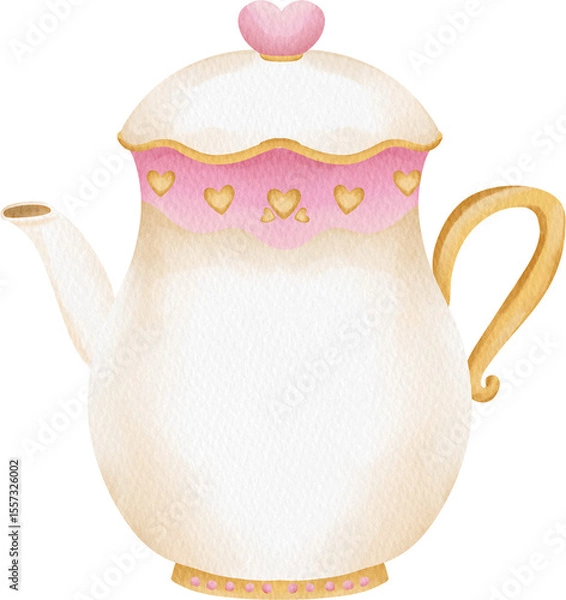 Obraz watercolor teapot
