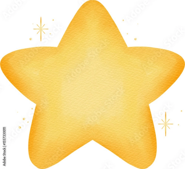 Obraz watercolor star