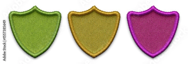 Fototapeta emboroidery shape. Embroidery background. shield embroidery,