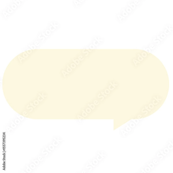 Fototapeta Message Box PNG Speech Bubble for Social Media Cute Text box PNG Rounded Speech Bubble PNG Transparent Sticker Clipart