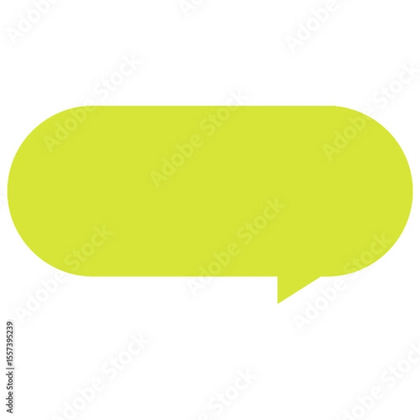 Fototapeta Message Box PNG Speech Bubble for Social Media Cute Text box PNG Rounded Speech Bubble PNG Transparent Sticker Clipart