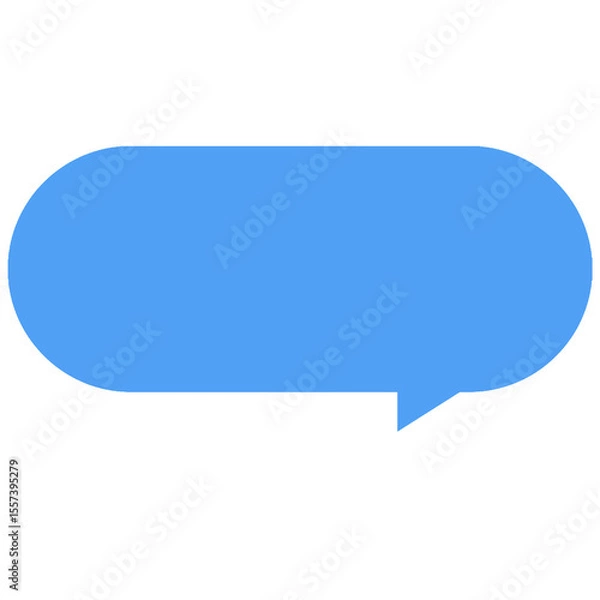 Fototapeta Message Box PNG Speech Bubble for Social Media Cute Text box PNG Rounded Speech Bubble PNG Transparent Sticker Clipart