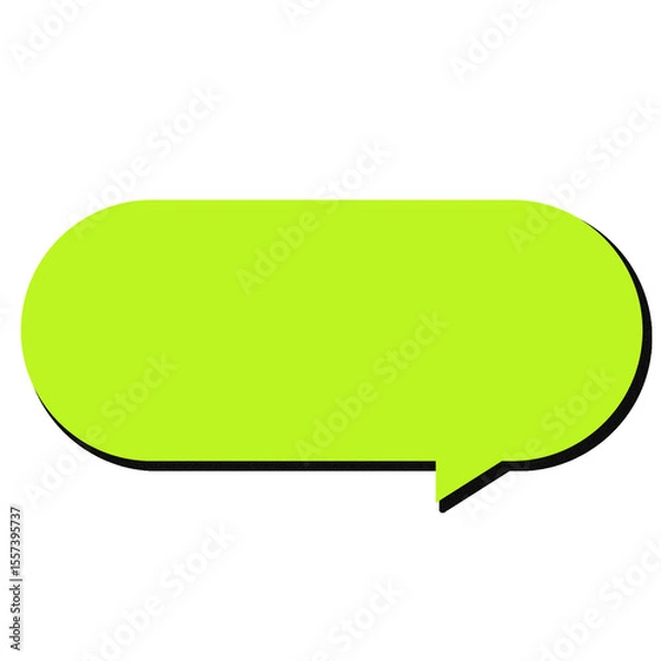 Fototapeta Message Box PNG Speech Bubble for Social Media Cute Text box PNG Rounded Speech Bubble PNG Transparent Sticker Clipart