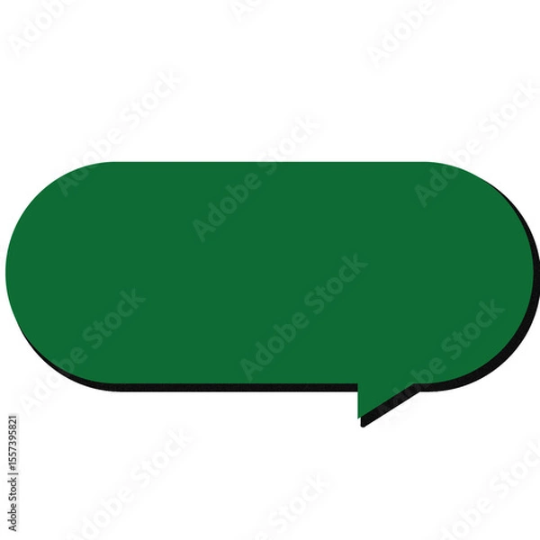 Fototapeta Message Box PNG Speech Bubble for Social Media Cute Text box PNG Rounded Speech Bubble PNG Transparent Sticker Clipart