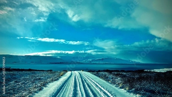 Obraz Frozen arctic road