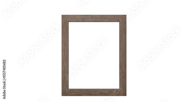 Fototapeta 3D Render a picture frame with a white background