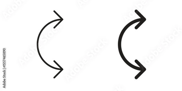 Fototapeta Two side icon Vector simple flat graphic illustration.