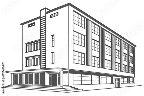 Obraz -vector-grid-set-based-on-bauhaus-architecture