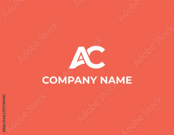 Obraz Monogram A and C Modern Logo