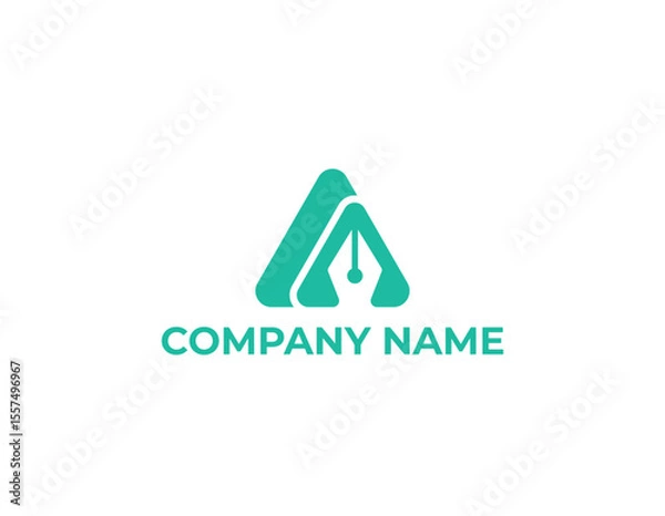 Obraz Pen logo inspiration creative concept template unique vector design