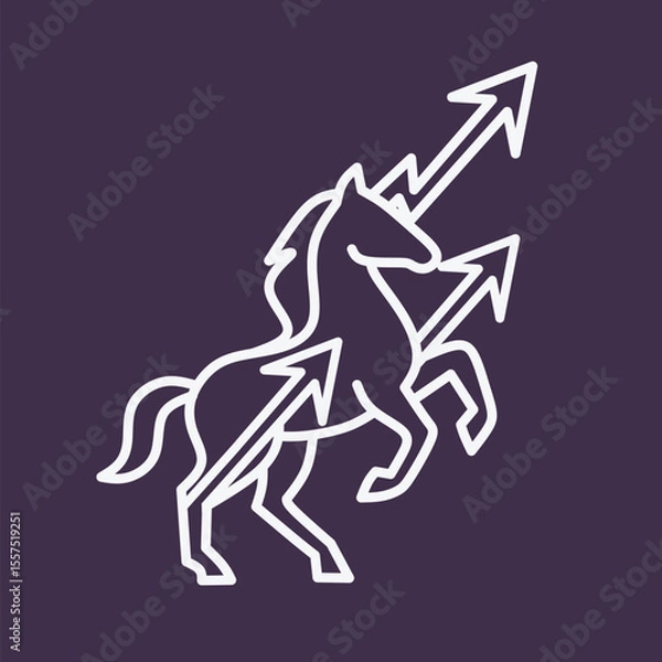 Fototapeta This design, inspired by the combination of animal arrows. This logo is perfect for you, especially businesses related to spikes.