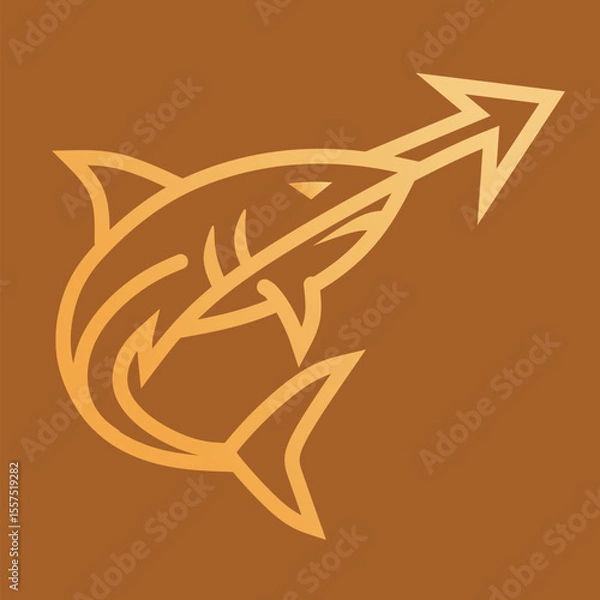 Fototapeta This design, inspired by the combination of animal arrows. This logo is perfect for you, especially businesses related to spikes.