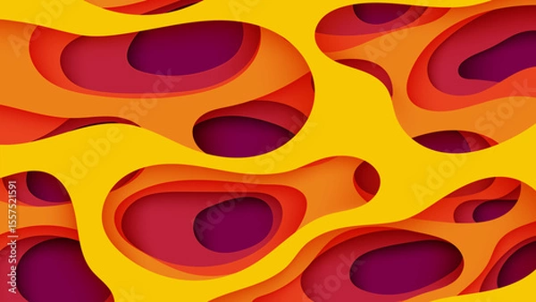 Obraz Colorful Abstract Background with Burning Square Pattern and Warm Fire Tones