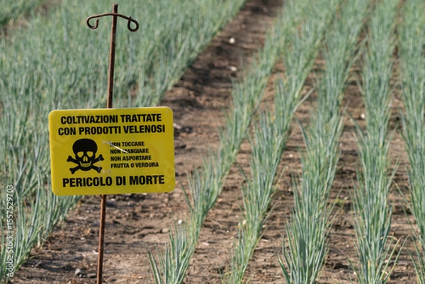 Fototapeta Pericolo invisibile: cibo trattato e rischio per la salute