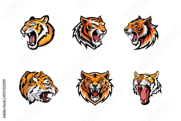 Obraz Tiger vector illustration logo design