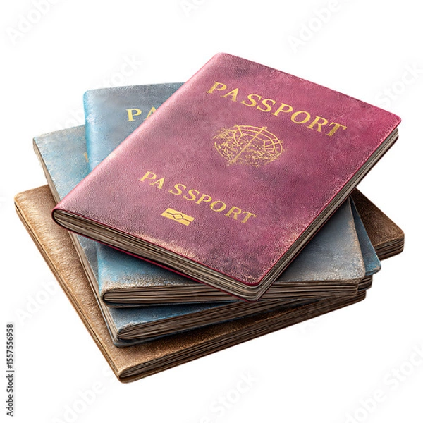 Obraz Passport Travel Planning Your Next Adventure on transparent Background