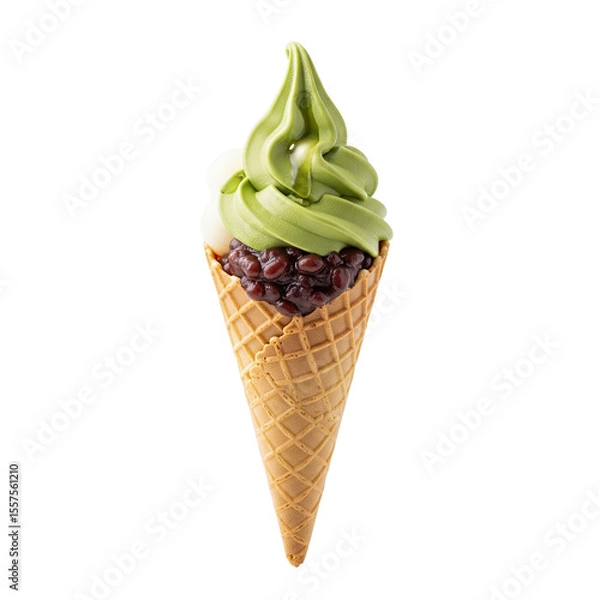 Obraz ice cream cone with chocolate