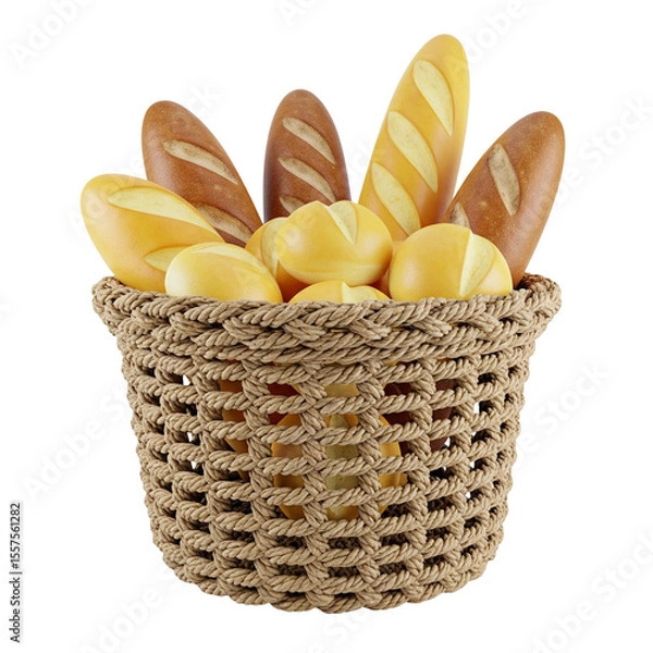 Obraz bread in a basket