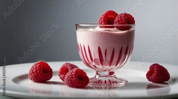 Fototapeta Raspberry Dessert Delight