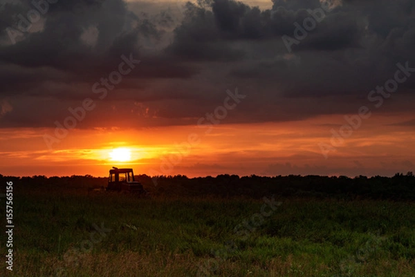 Fototapeta Stormy Sunset