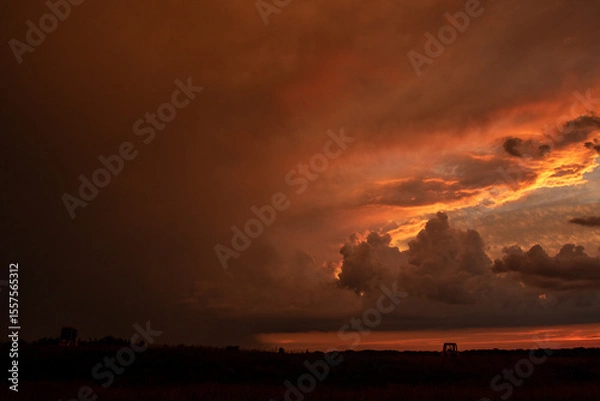 Fototapeta Stormy Sunset