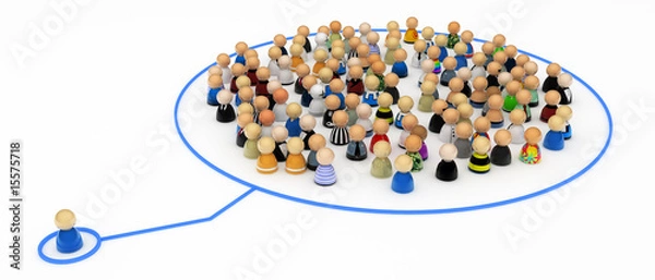 Obraz Cartoon Crowd, Link