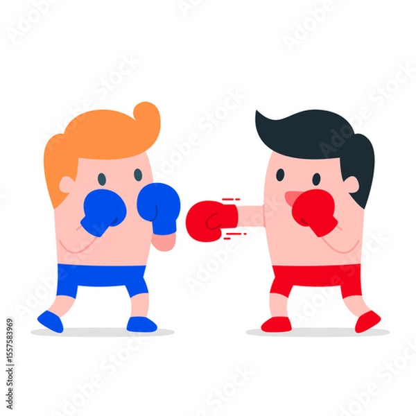 Obraz Exciting Boxing Sparring Match