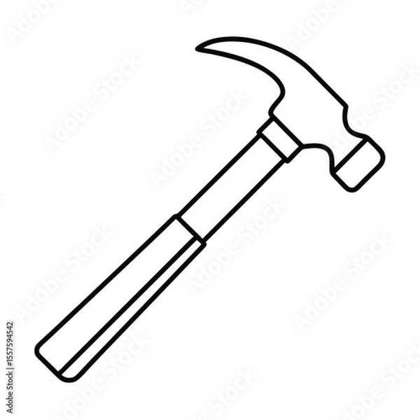 Fototapeta hammer and nails