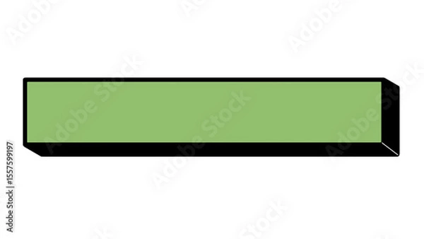 Obraz ポップな立体テロップベース(ライトグリーン)