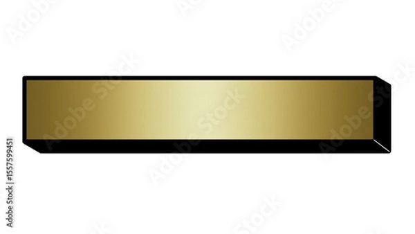 Obraz ポップな立体テロップベース(ゴールド)