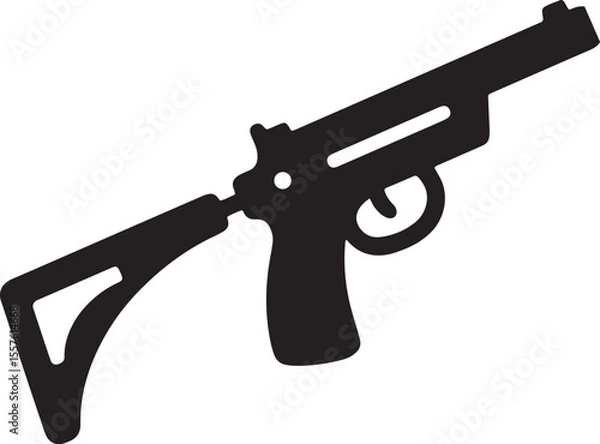 Fototapeta Gun Vector Icon for UI, UX, and App Development Design.