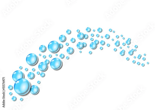 Fototapeta Wassertropfen Set