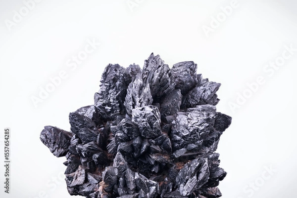 Obraz Descloizite. Specimen from Berg Aukas, Namibia. macro photography detail texture background. close-up mineral crystal unpolished semi-precious gemstone

